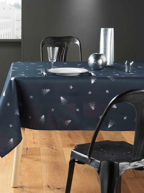 Toalhas de mesa poliéster sapin argent promo linge - Kiabi