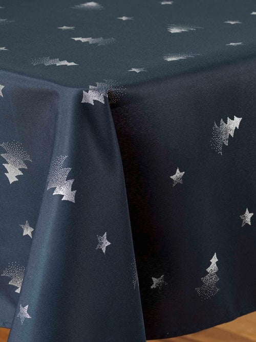 Toalhas de mesa poliéster sapin argent promo linge - Kiabi