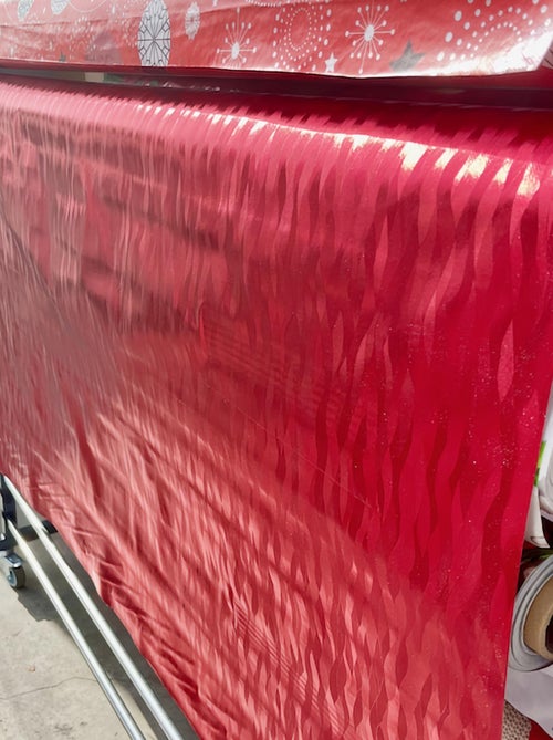 Toalhas de mesa pvc métallisé houlis rouge promo linge - Kiabi