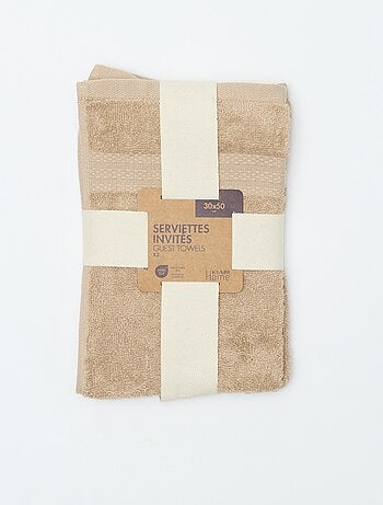 Toalhas de rosto (30x50 cm) - Kiabi Home