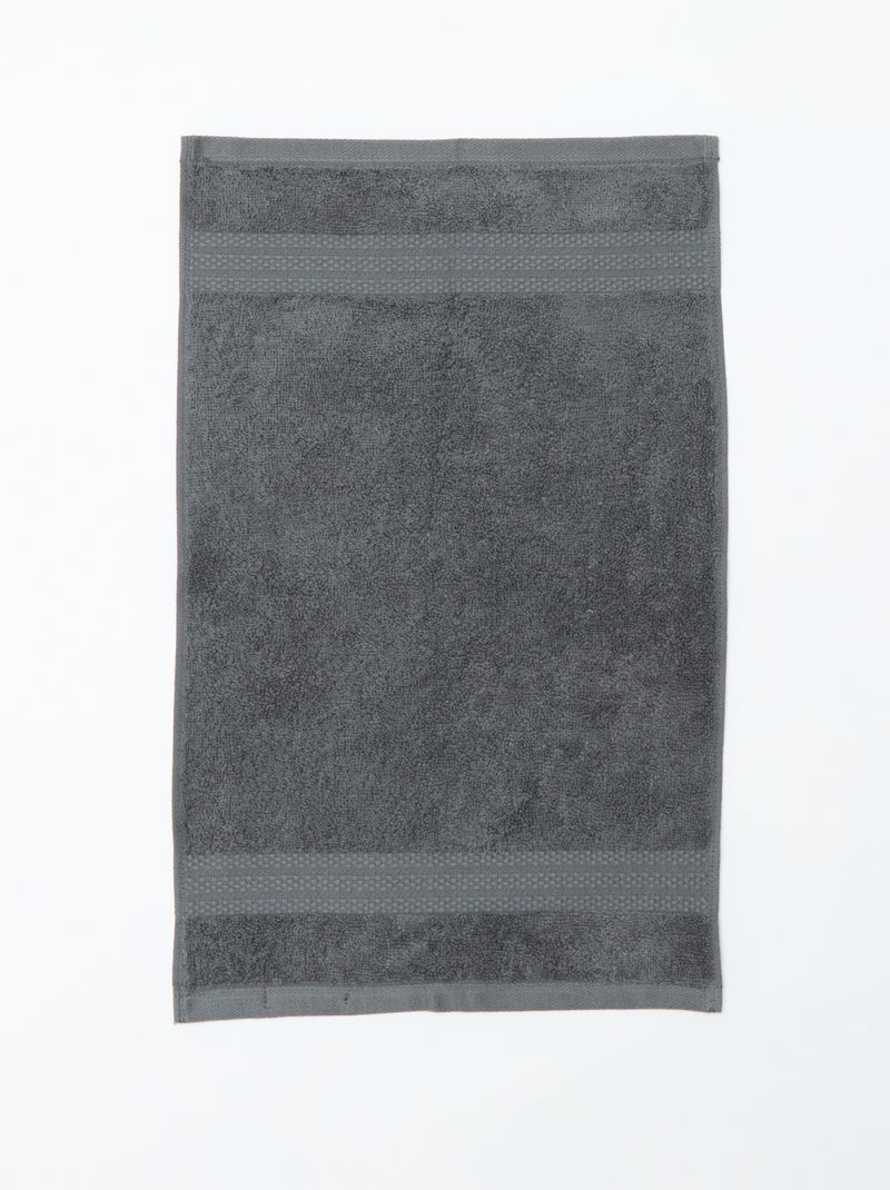 Toalhas de rosto (30x50 cm) - Kiabi Home Cinza - Kiabi