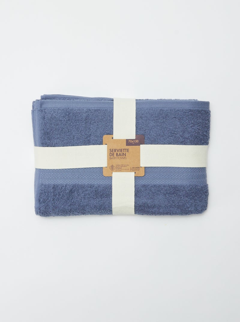 Tolha de banho (70x130cm) - Kiabi Home AZUL - Kiabi