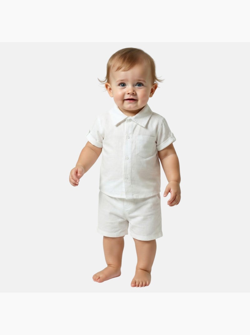 Tom Kids - Conjunto batizado bebê Branco - Kiabi