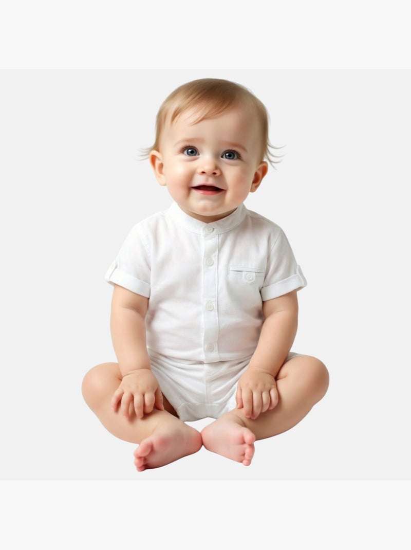 Tom Kids - Conjunto batizado bebê Branco - Kiabi