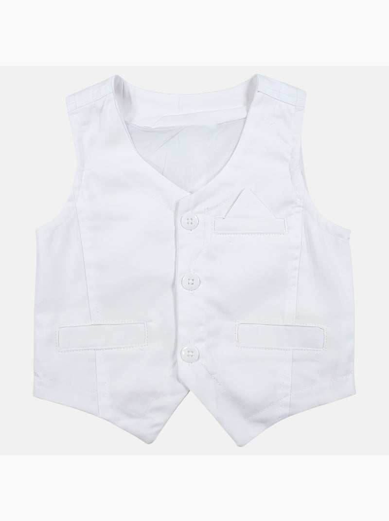 Tom Kids - Conjunto calça bebê batizado Branco - Kiabi
