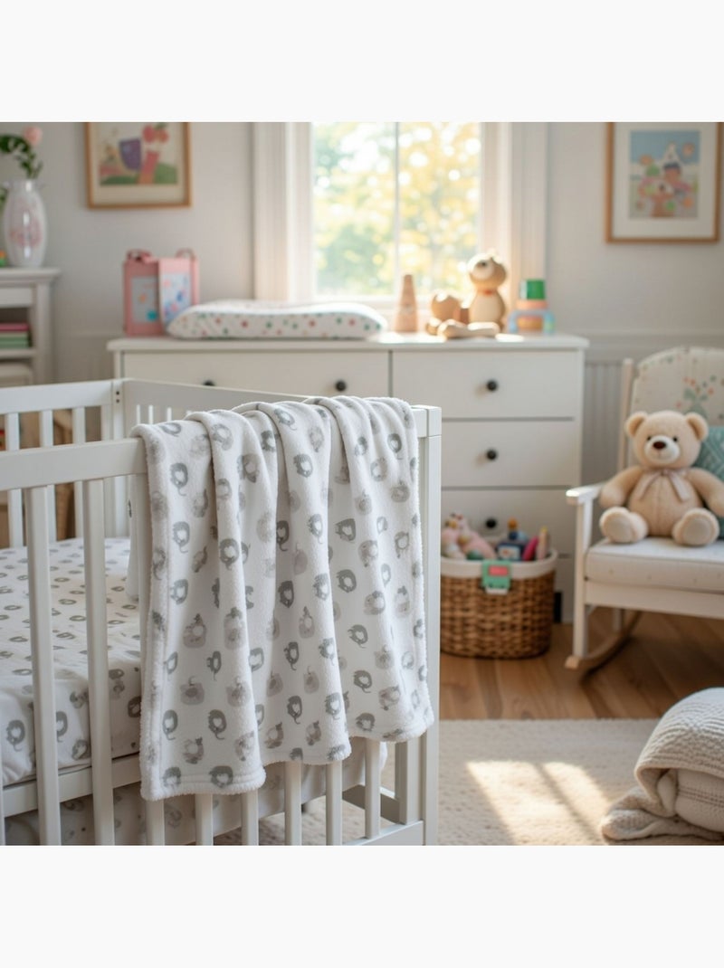 Tom Kids - Manta polar  75x150 Branco - Kiabi