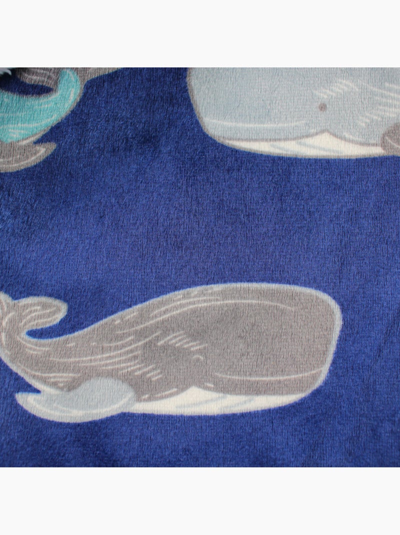 Tom Kids - Manta polar baleia  70x100 Azul - Kiabi