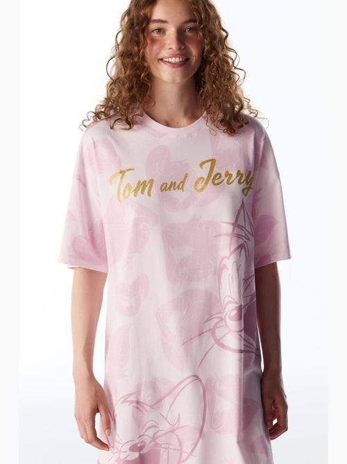 Tom&jerry camisa de dormir com padrão de gatos e manga curta penti - Kiabi Tom&jerry camisa de dormir com padrão de gatos e manga curta penti - Kiabi