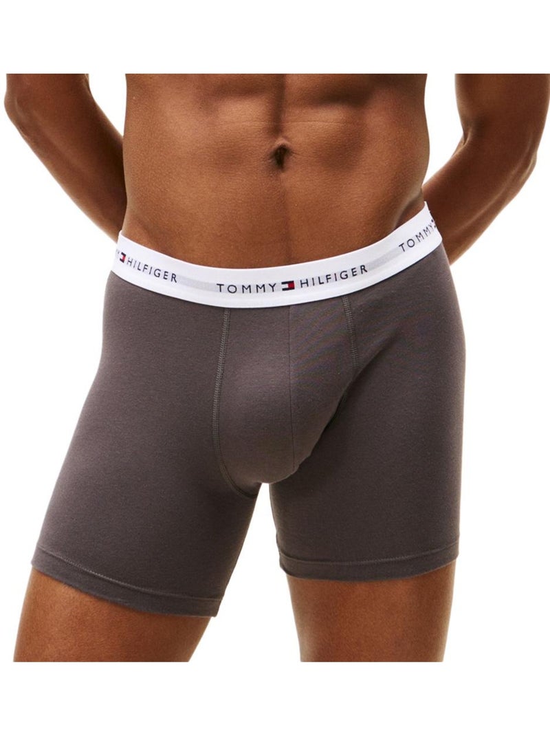 Tommy Hilfiger Boxers Homem - Pack 3 (Preto/Cinzento/Azul) Preto - Kiabi