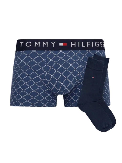 Tommy Hilfiger Coffret Boxer e Meias Azuis para Homem - Kiabi Tommy Hilfiger Coffret Boxer e Meias Azuis para Homem - Kiabi