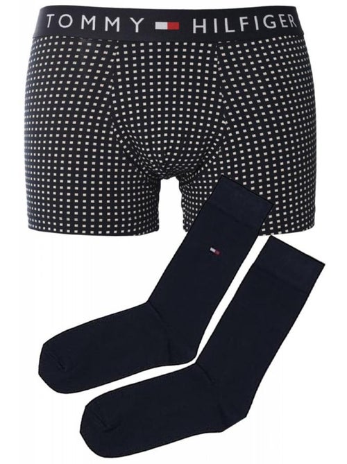 Tommy Hilfiger Coffret Boxer e Meias Marinho para Homem - Kiabi