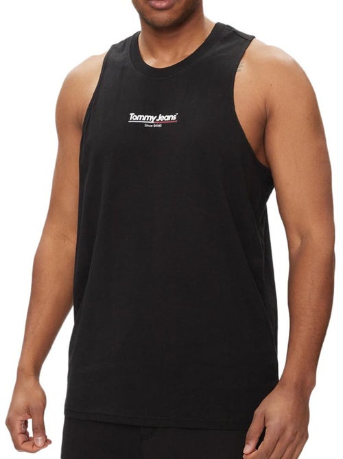 Tommy Hilfiger Débardeur Preto de Homem com Bandeira - Kiabi Tommy Hilfiger Débardeur Preto de Homem com Bandeira - Kiabi
