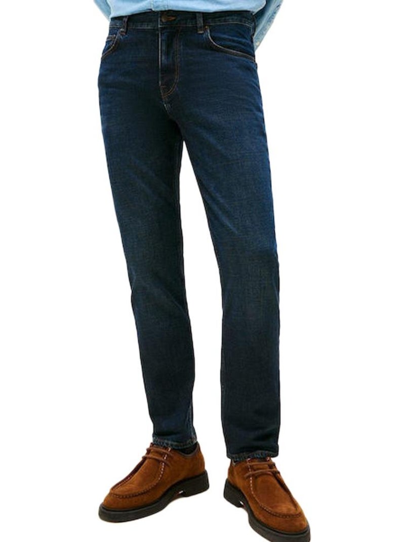 Tommy Hilfiger Denton Jeans de Corte Reto para Homem Azul-marinho - Kiabi