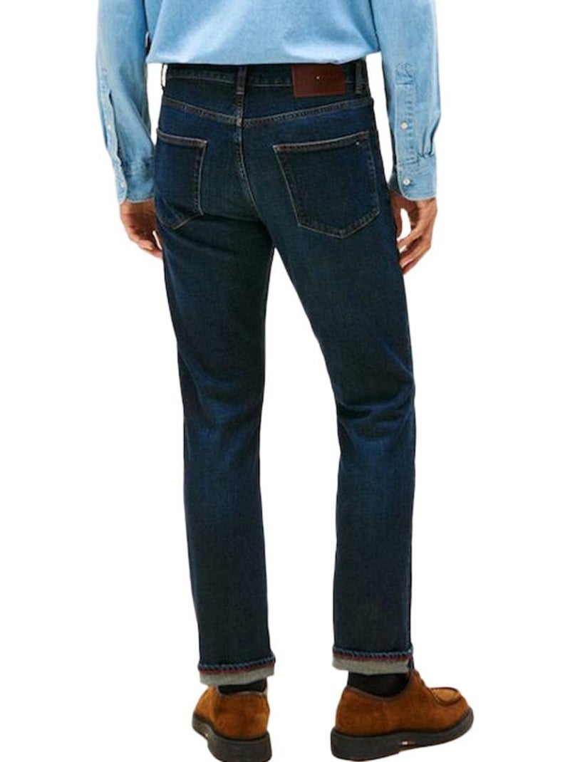 Tommy hilfiger denton jeans de corte reto para homem Azul-marinho - Kiabi