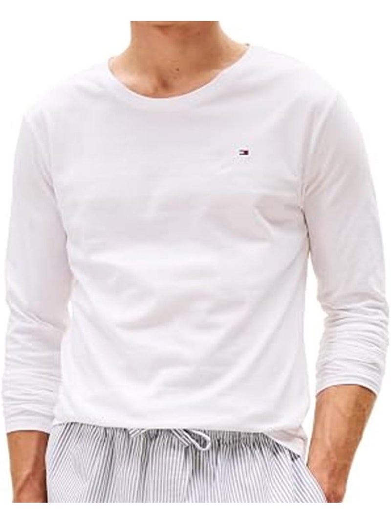 Tommy hilfiger lote de 3 t-shirts de manga comprida para homem - preto/branco/cinzento um0um03022 Cinza-prateado - Kiabi