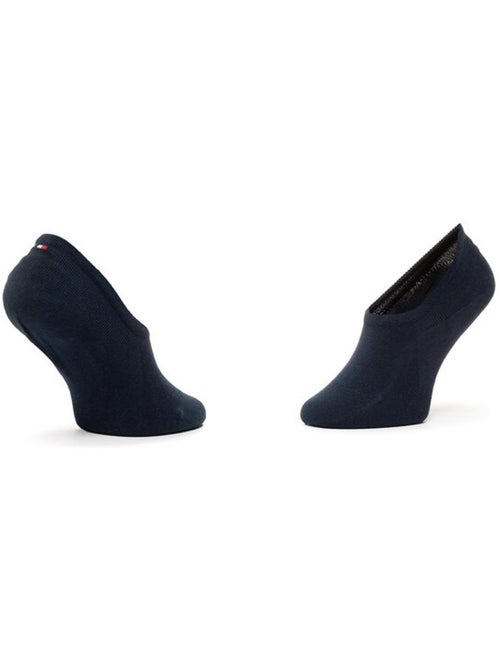 Tommy Hilfiger Meias Curtas de Mulher Pack 2 Pares Azul Marinho - Kiabi Tommy Hilfiger Meias Curtas de Mulher Pack 2 Pares Azul Marinho - Kiabi