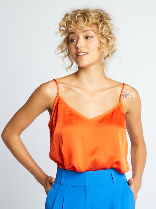 Top acetinado - Kiabi