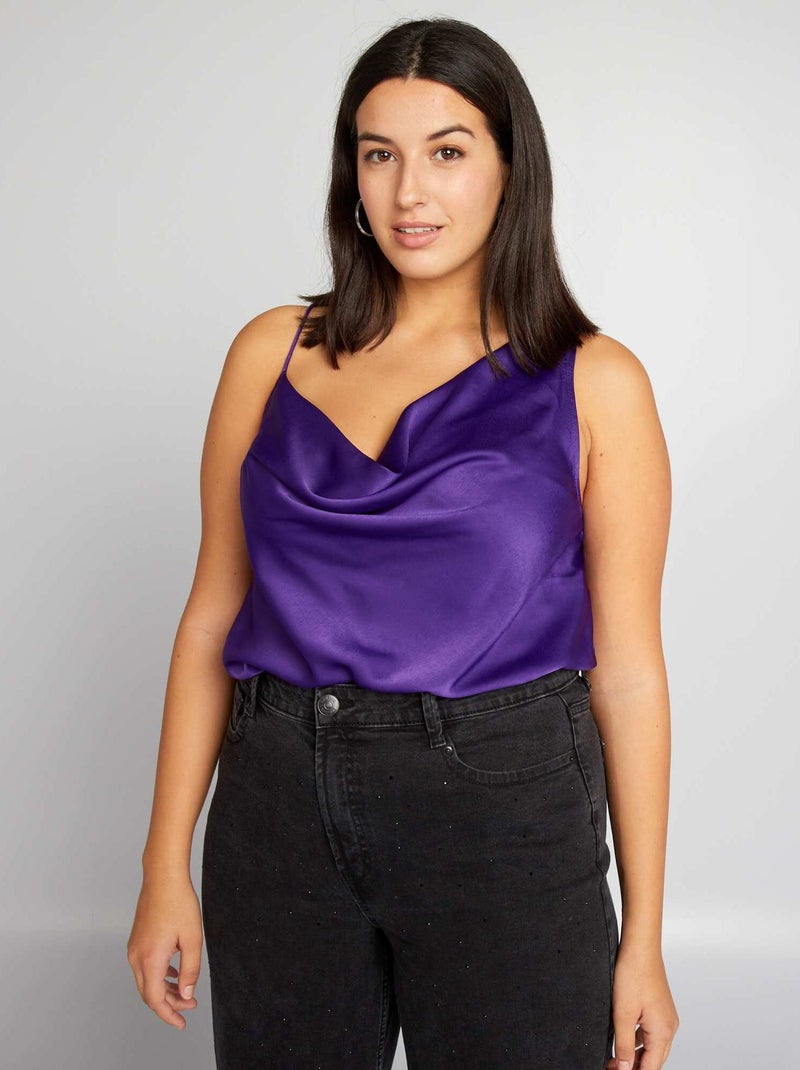 Top acetinado VIOLETA - Kiabi
