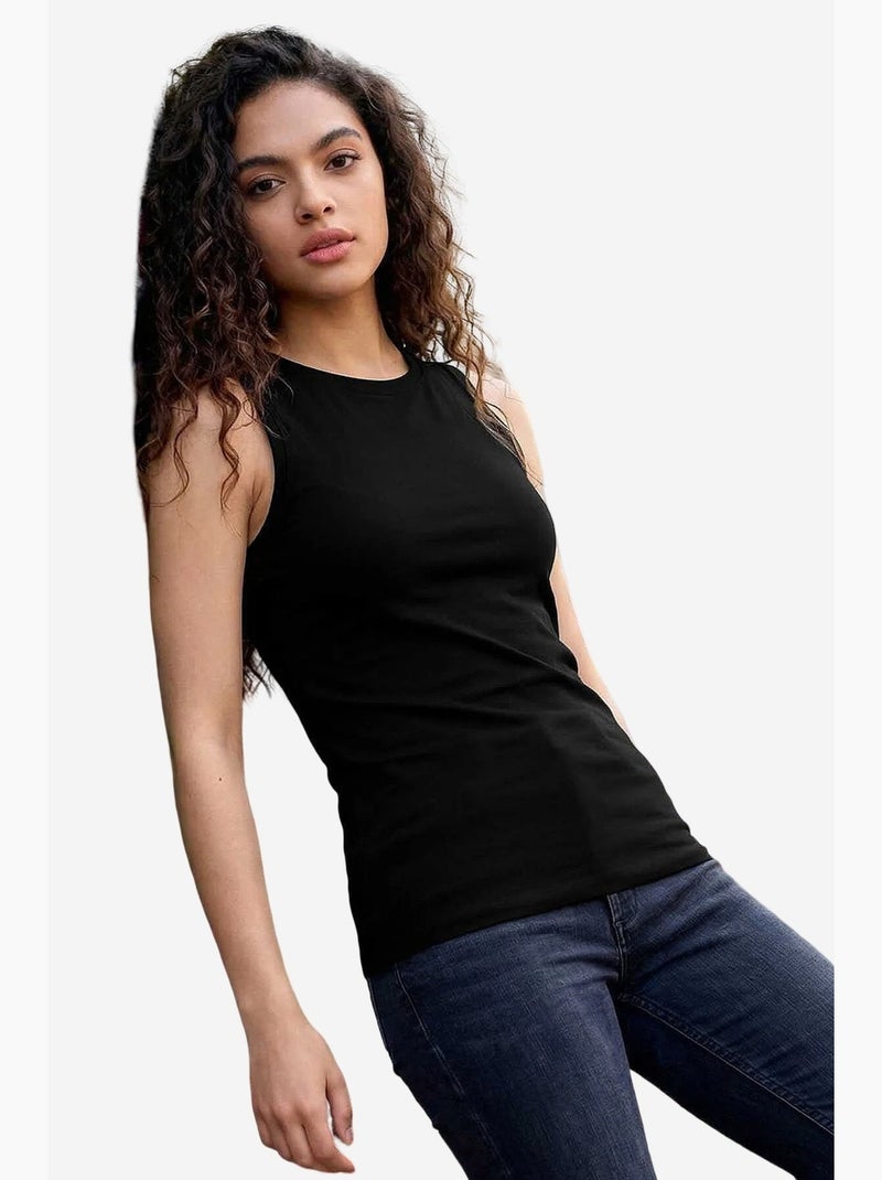 Top active feminino em algodão e elastano tommy Bege-argila - Kiabi