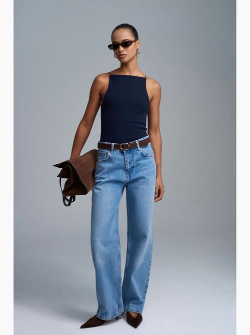 Top ajustado gola halter em jersey dilvin - Kiabi Top ajustado gola halter em jersey dilvin - Kiabi