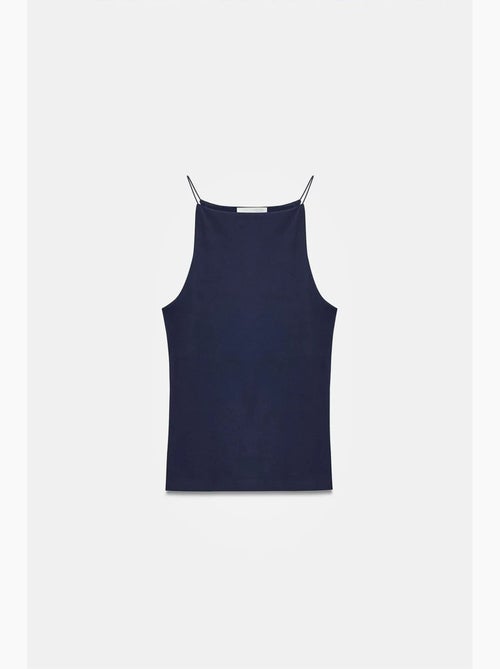 Top ajustado gola halter em jersey dilvin - Kiabi Top ajustado gola halter em jersey dilvin - Kiabi