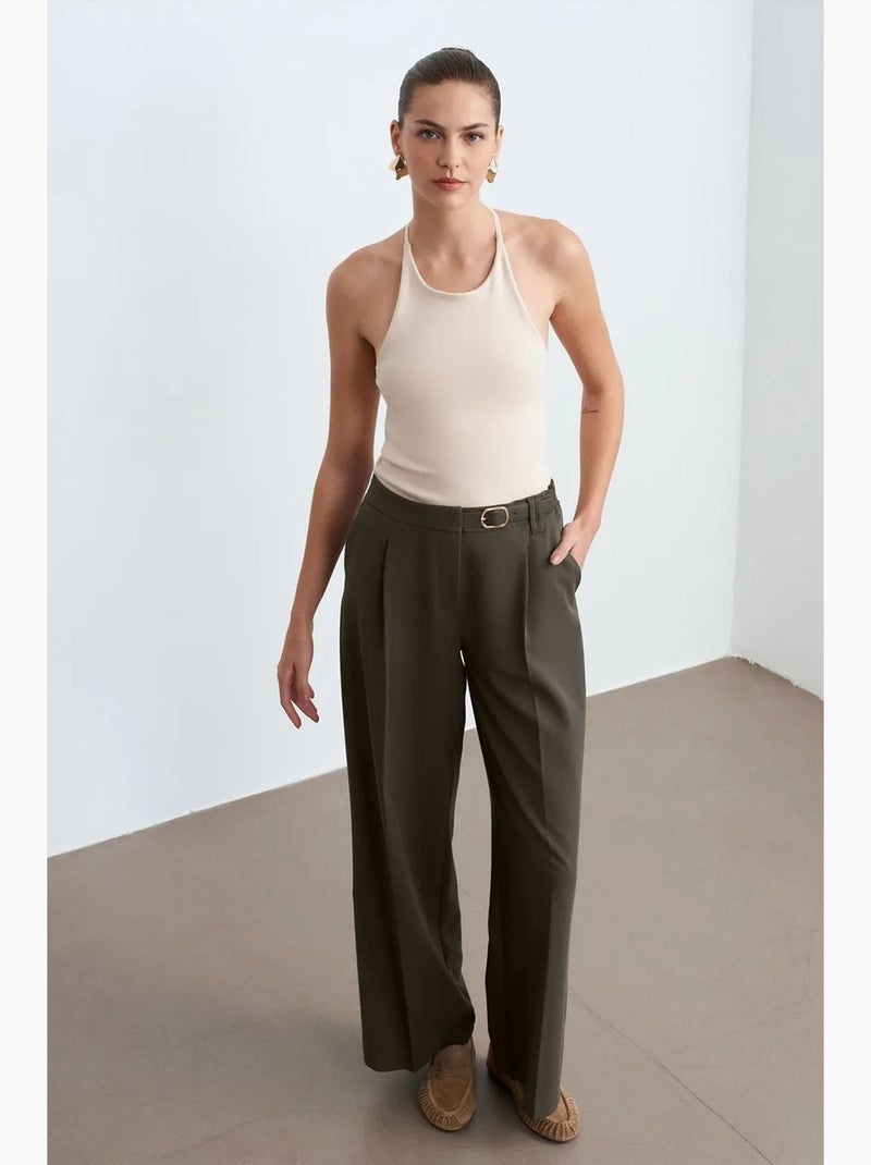 Top ajustado gola halter em jersey dilvin Bege natural - Kiabi