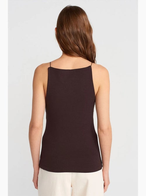 Top ajustado gola halter em jersey dilvin - Kiabi