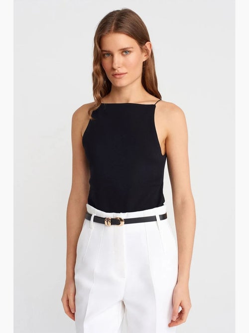 Top ajustado gola halter em jersey dilvin - Kiabi