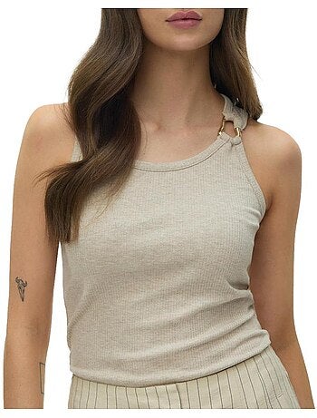 Top de mulher vero moda kiki azul-marinho