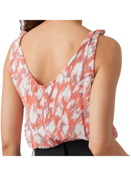 Top Alças Laranja com Padrão Vero Moda Menny para Mulher - Kiabi Top Alças Laranja com Padrão Vero Moda Menny para Mulher - Kiabi
