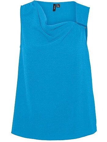 Top alva vero moda azul para mulher
