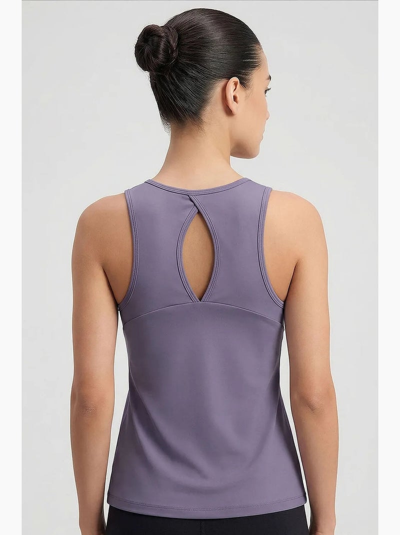 Top ativo feminino tommy Lavanda - Kiabi