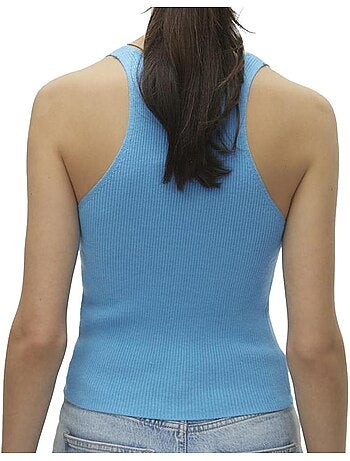 Top Azul Vero Moda Gold para Mulher