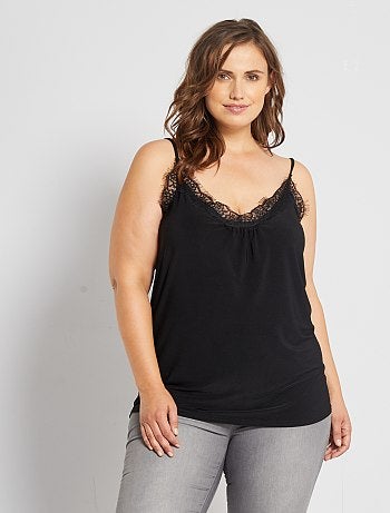 Top babydoll com renda - Kiabi