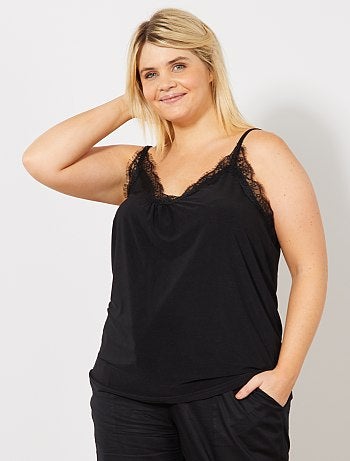 Top babydoll com renda - Kiabi