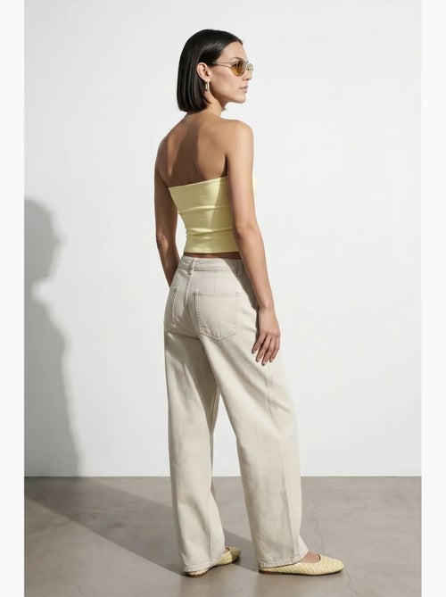 Top bandeau crop sem alças de mulher dilvin - Kiabi Top bandeau crop sem alças de mulher dilvin - Kiabi