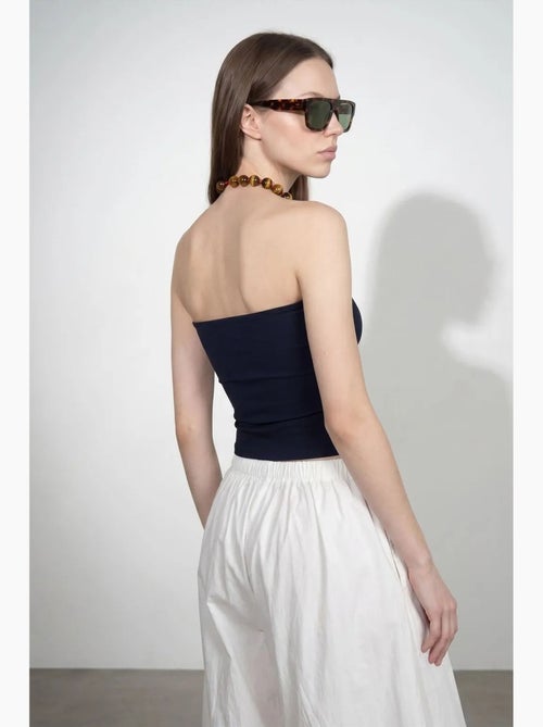Top bandeau crop sem alças de mulher dilvin - Kiabi Top bandeau crop sem alças de mulher dilvin - Kiabi