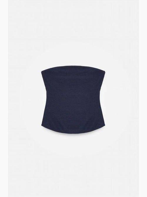 Top bandeau crop sem alças de mulher dilvin - Kiabi Top bandeau crop sem alças de mulher dilvin - Kiabi