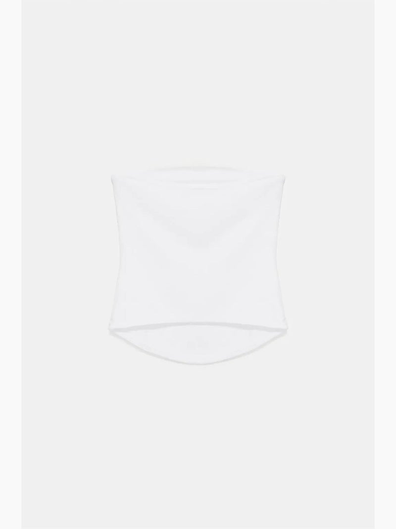 Top bandeau crop sem alças de mulher dilvin Branco sujo - Kiabi