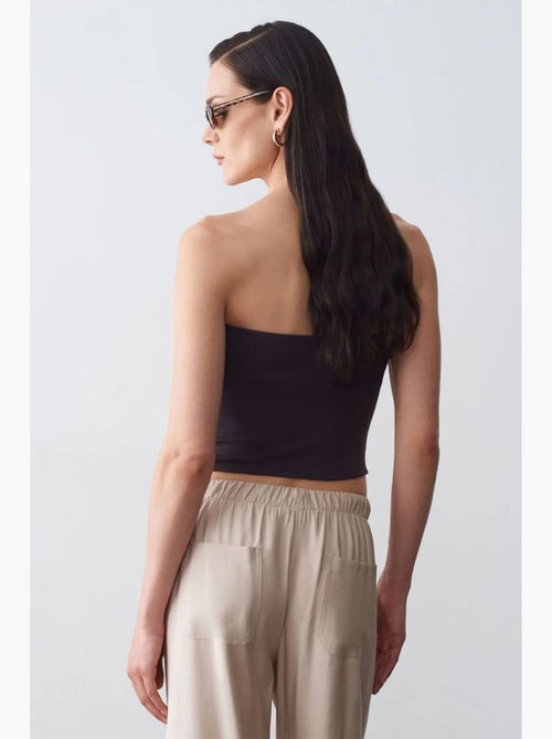Top bandeau crop sem alças de mulher dilvin - Kiabi Top bandeau crop sem alças de mulher dilvin - Kiabi