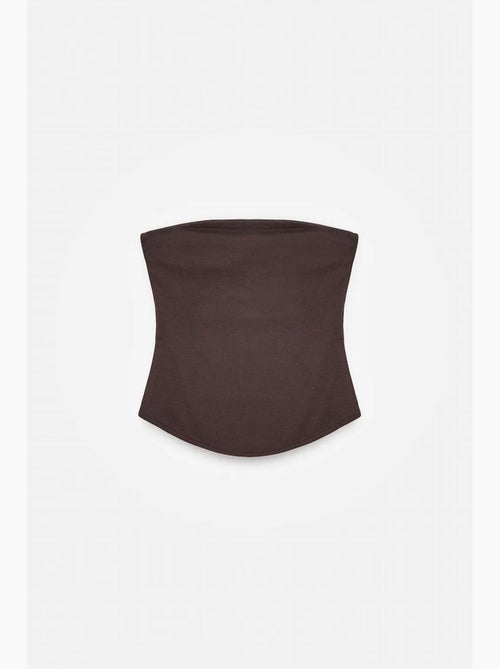 Top bandeau crop sem alças de mulher dilvin - Kiabi Top bandeau crop sem alças de mulher dilvin - Kiabi