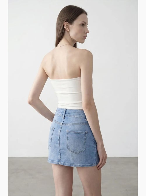 Top bandeau crop sem alças de mulher dilvin - Kiabi Top bandeau crop sem alças de mulher dilvin - Kiabi