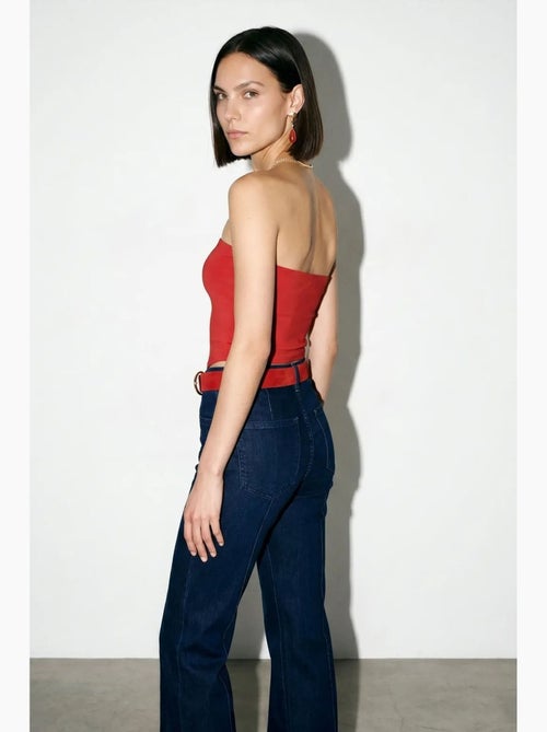 Top bandeau crop sem alças de mulher dilvin - Kiabi Top bandeau crop sem alças de mulher dilvin - Kiabi