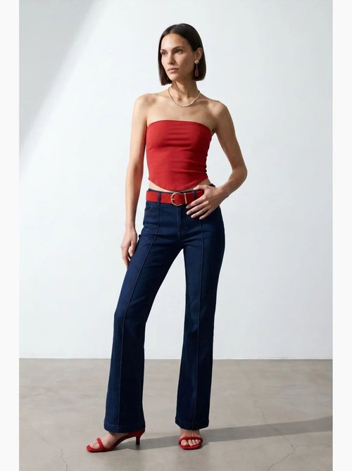 Top bandeau crop sem alças de mulher dilvin - Kiabi Top bandeau crop sem alças de mulher dilvin - Kiabi