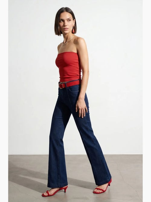 Top bandeau crop sem alças de mulher dilvin - Kiabi Top bandeau crop sem alças de mulher dilvin - Kiabi