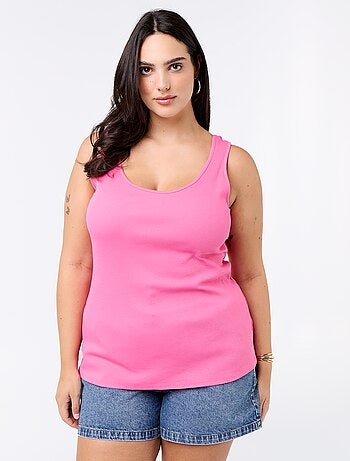 Top básico canelado