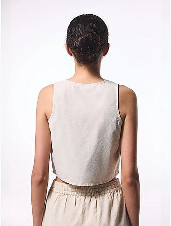 Top boho de linho penti