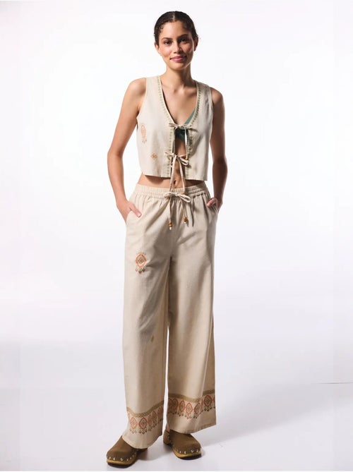 Top boho de linho penti - Kiabi Top boho de linho penti - Kiabi