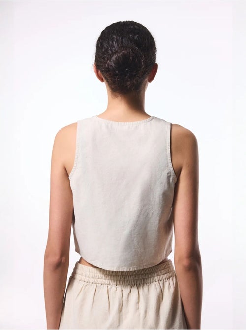 Top boho de linho penti - Kiabi Top boho de linho penti - Kiabi
