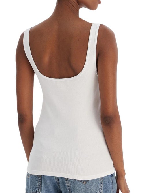 Top Branco Calvin Klein Jeans Monogram para Mulher - Kiabi Top Branco Calvin Klein Jeans Monogram para Mulher - Kiabi